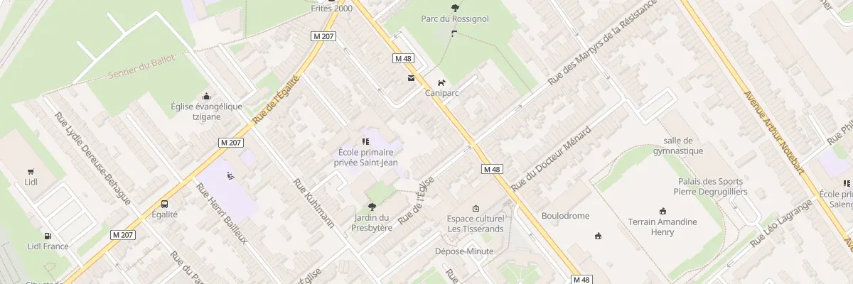 Plan du 10 Rue de l’Eglise Lomme à Lille