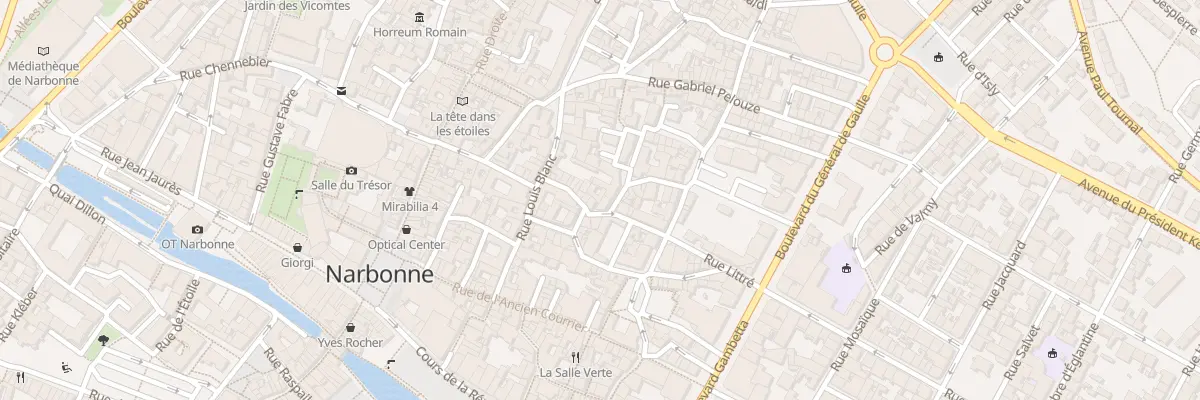 Plan du 10 Rue Littre à Narbonne