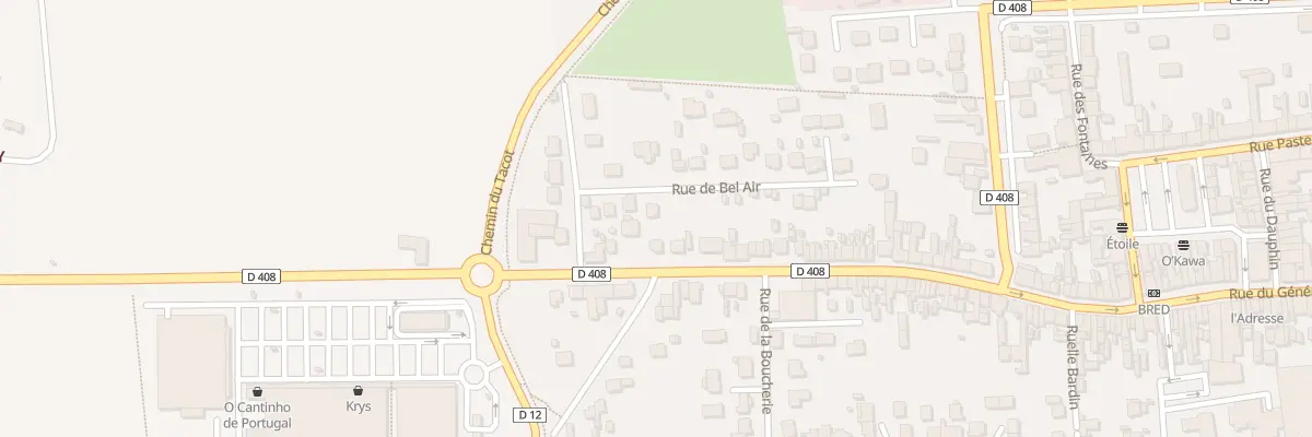Plan du 8 Rue de Bel Air à Nangis