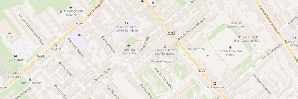 Plan du 23 Rue de l’Eglise Lomme à Lille