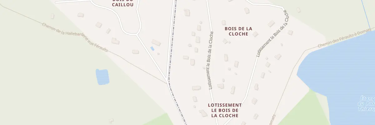 Plan du 5060 Bois de la Cloche à Foucherolles