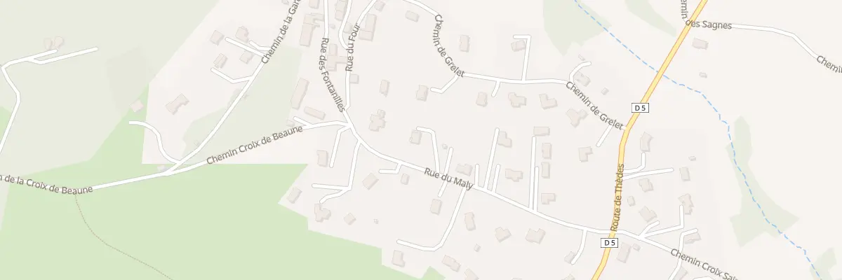 Plan du 3 Rue du Maly Vge Chatrat à Saint-Genès-Champanelle