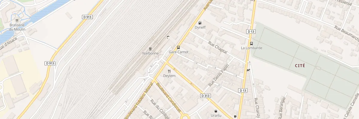 Plan du 2 Rue du Beffroi à Narbonne