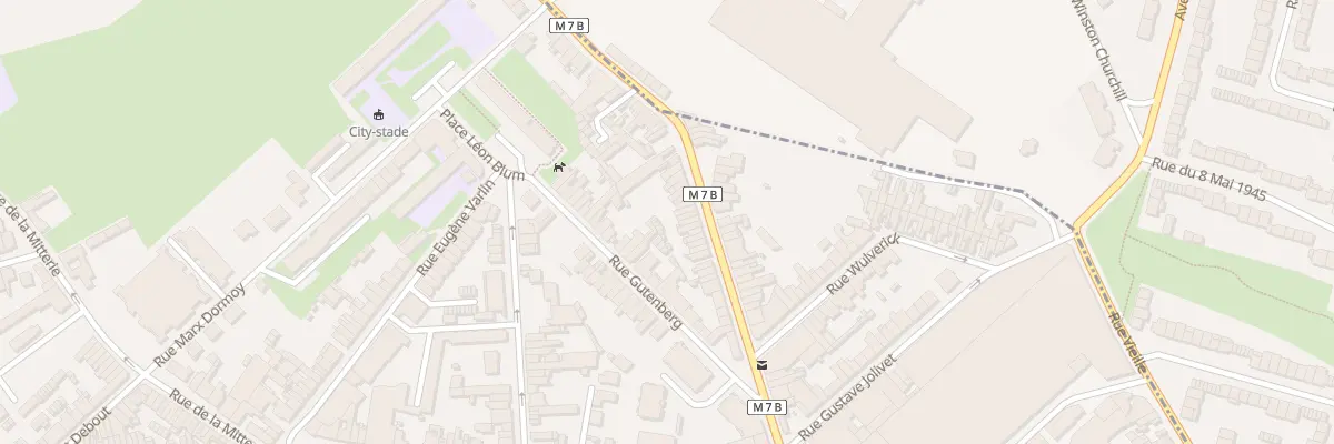 Plan du 43 Rue Eugène Descamps à Lille