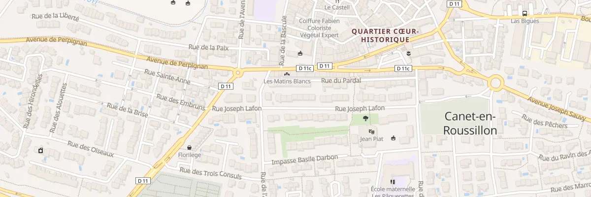 Plan du 36 Rue Joseph Lafon à Canet-en-Roussillon