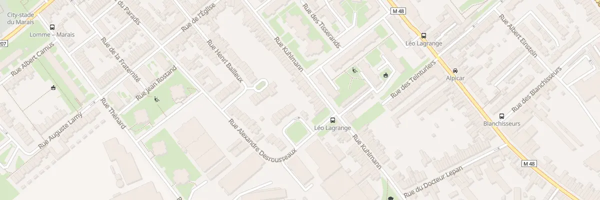 Plan du 110 Rue Kuhlmann Lomme à Lille