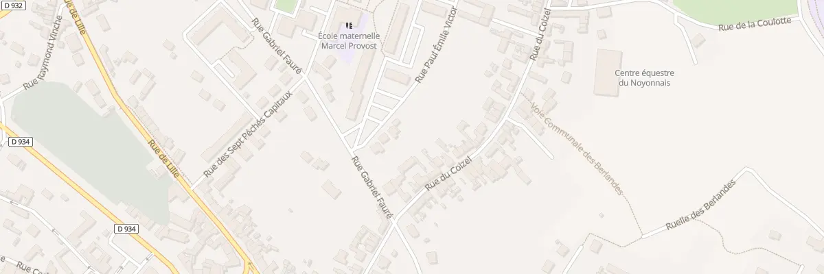 Plan du 201 Rue du Coizel à Noyon