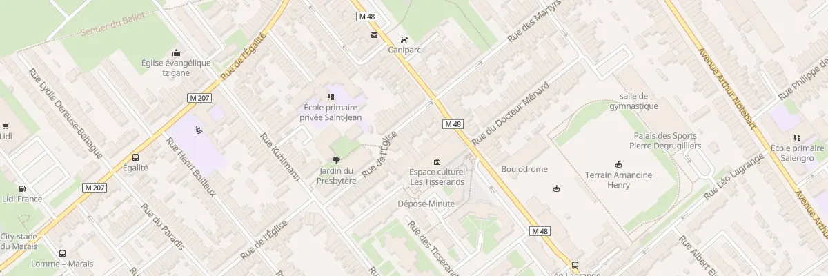 Plan du 13 Rue de l’Eglise Lomme à Lille