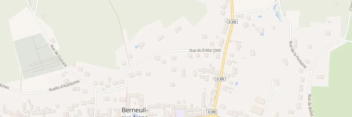 Plan du 7 Rue du 8 Mai 1945 à Berneuil-sur-Aisne