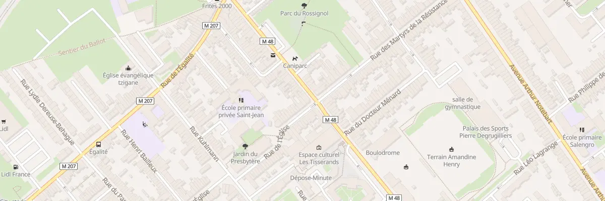 Plan du 2 Rue de l’Eglise Lomme à Lille