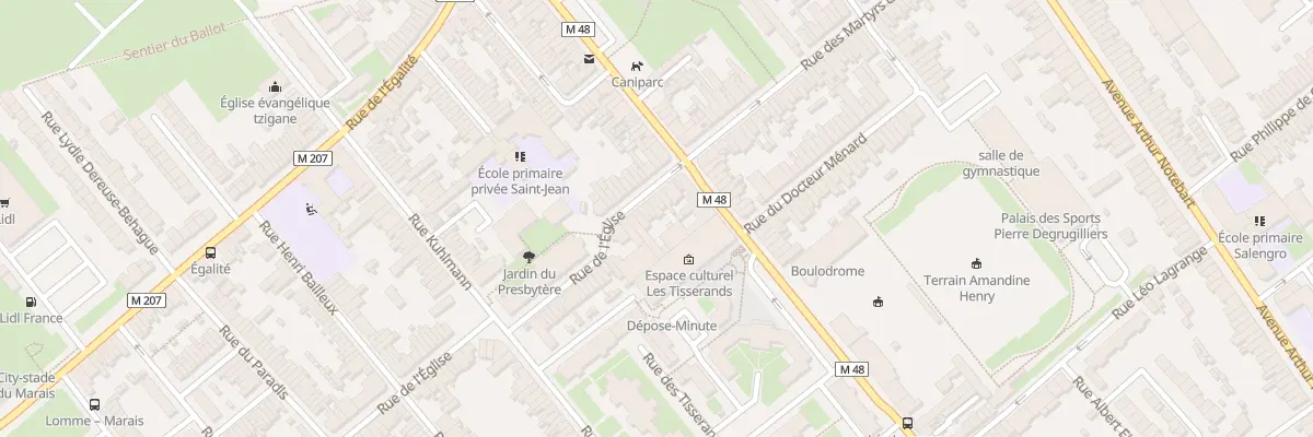 Plan du 11 Rue de l’Eglise Lomme à Lille
