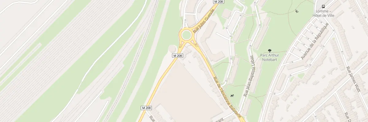 Plan du 68 Rue Jules Guesde Lomme à Lille