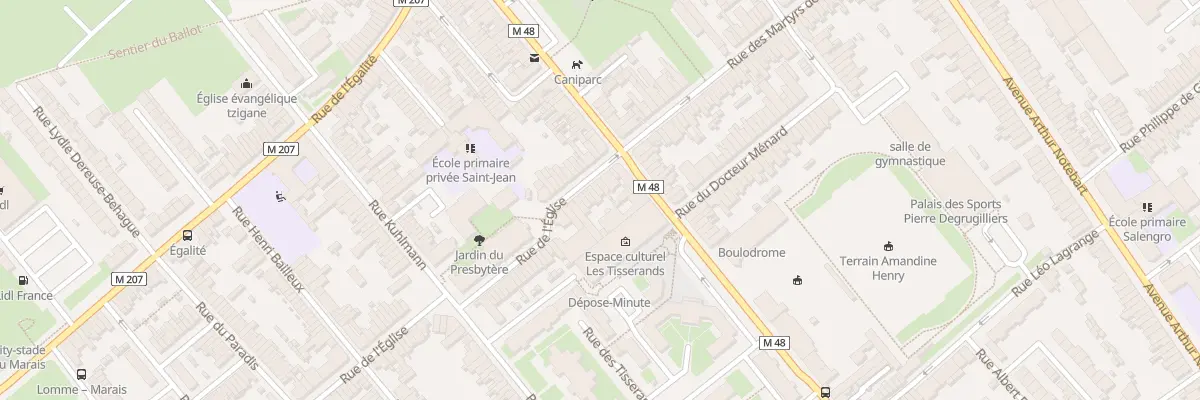 Plan du 9 Rue de l’Eglise Lomme à Lille