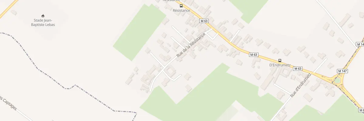 Plan du 23 Rue de la Résistance à Houplin-Ancoisne