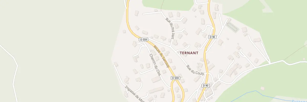 Plan du 39 Rte de Sarcouy - Ternant à Orcines