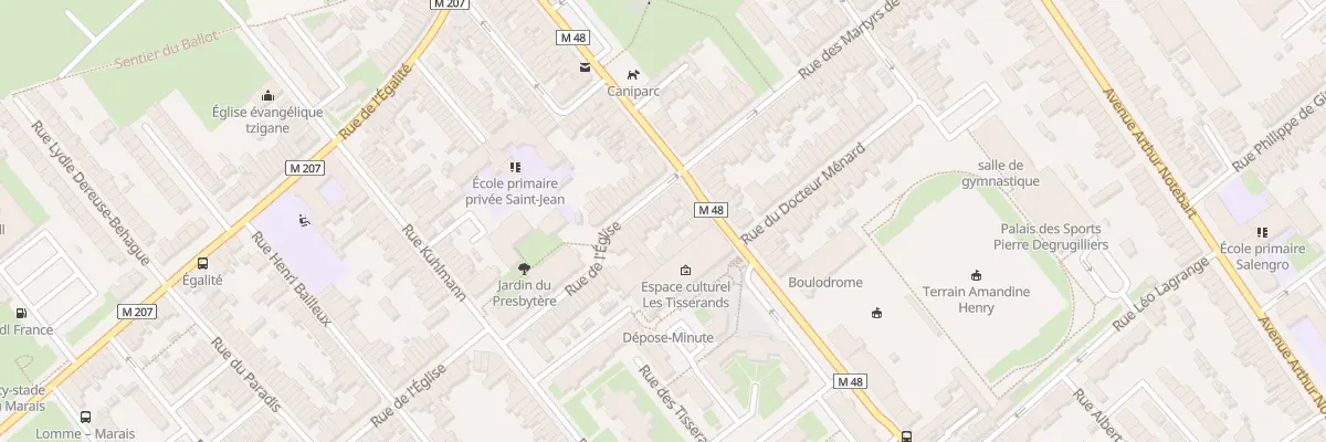 Plan du 7 Rue de l’Eglise Lomme à Lille