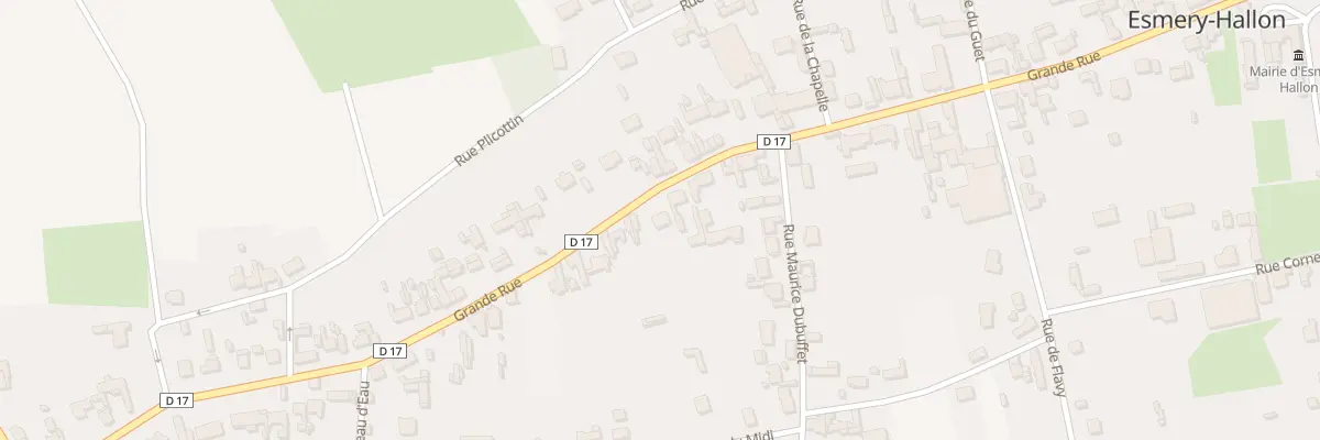 Plan du 79 Grande Rue à Esmery-Hallon