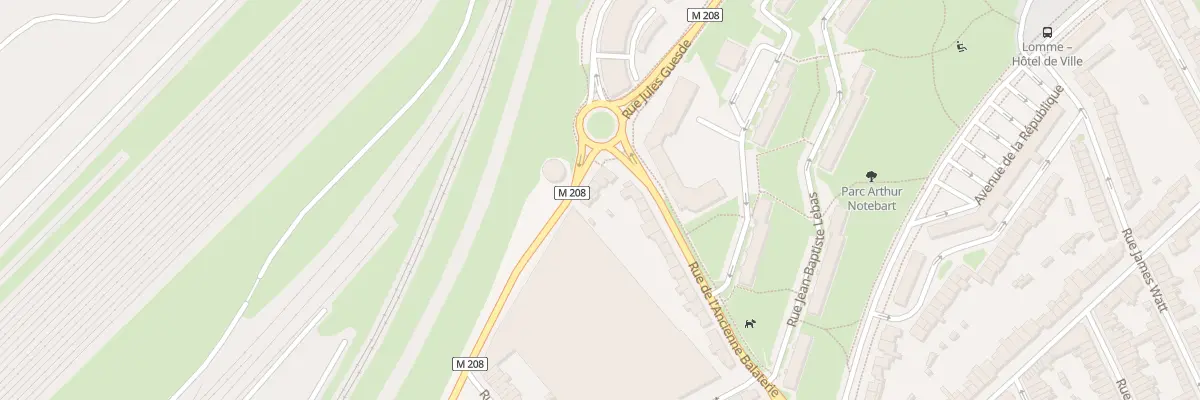 Plan du 70 Rue Jules Guesde Lomme à Lille