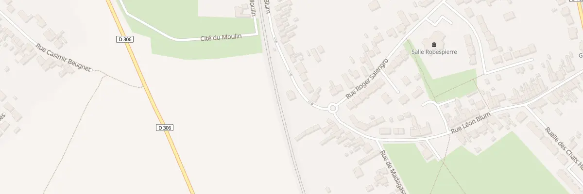 Plan du 4 Rue Léon Blum à Oignies