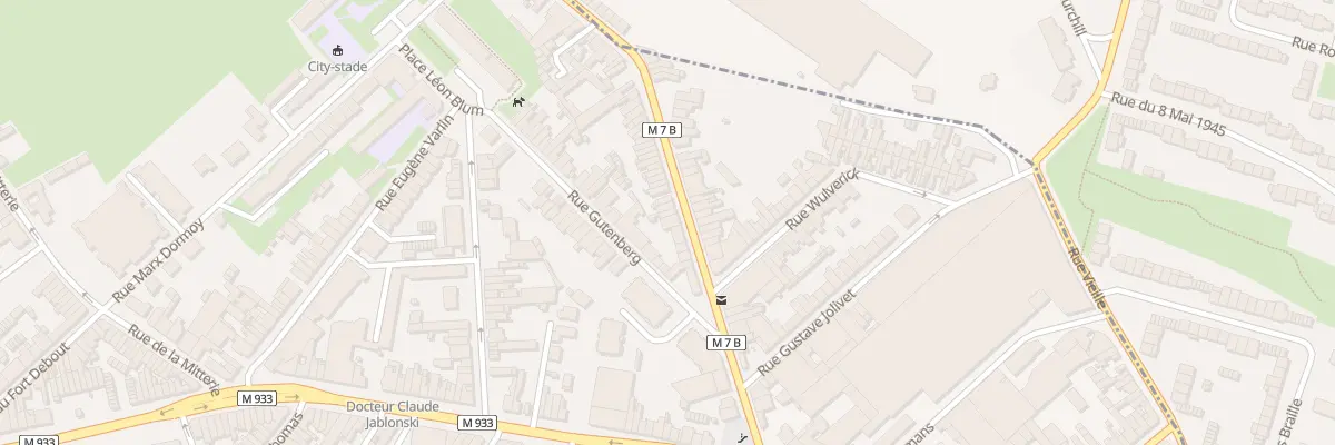 Plan du 17 Rue Eugène Descamps à Lille