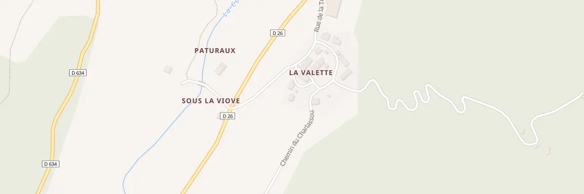 Plan du 5075A La Valette à Valbeleix