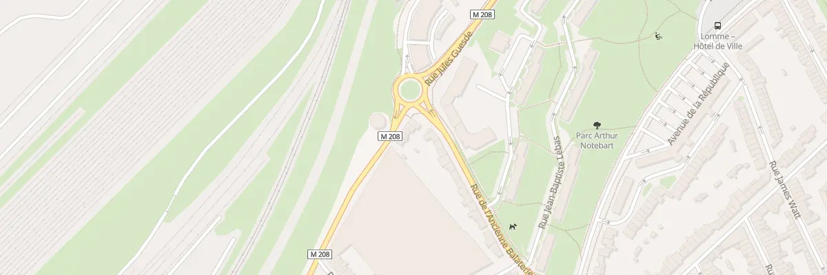 Plan du 72 Rue Jules Guesde Lomme à Lille