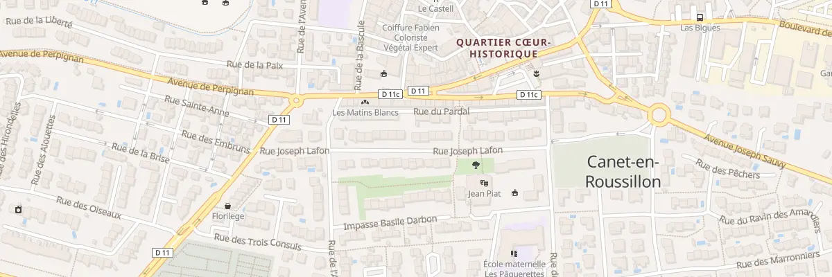 Plan du 28 Rue Joseph Lafon à Canet-en-Roussillon