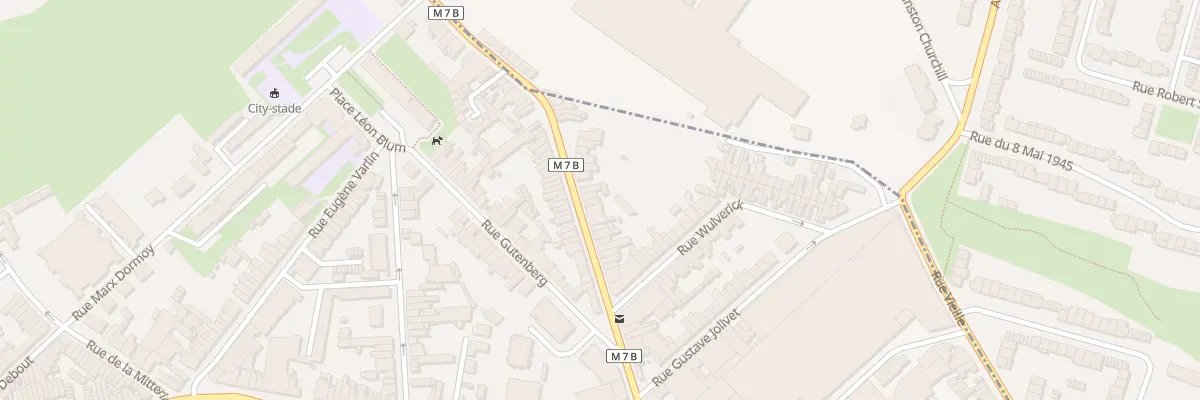 Plan du 38 Rue Eugène Descamps à Lille