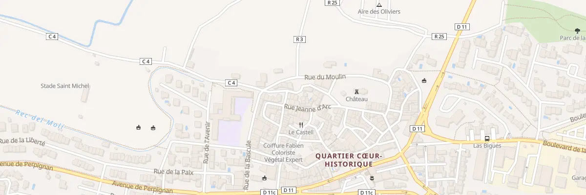 Plan du 11 Rue des Remparts à Canet-en-Roussillon