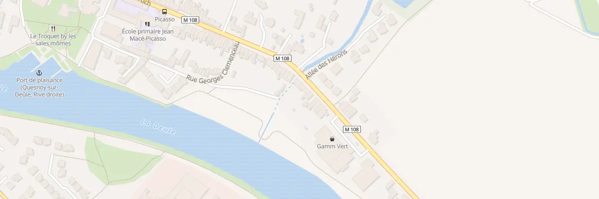 Plan du 108 Rue du Marechal Foch à Quesnoy-sur-Deûle