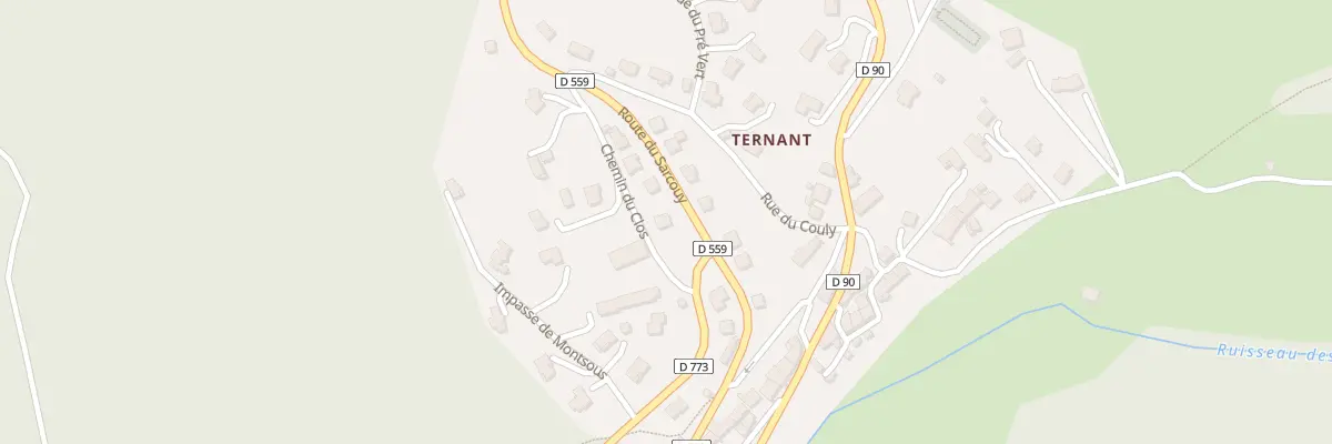 Plan du 33 Rte de Sarcouy - Ternant à Orcines