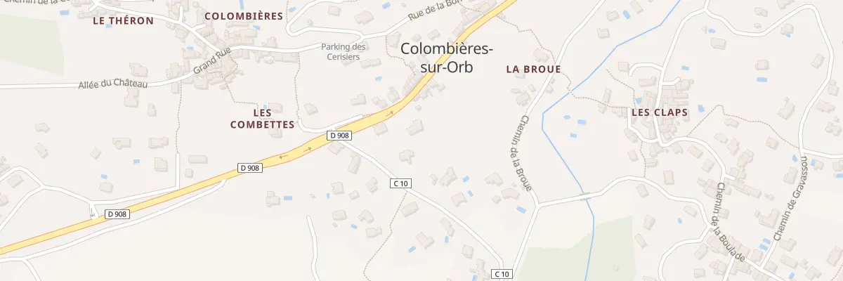 Plan du 5324 La Broue à Colombières-sur-Orb