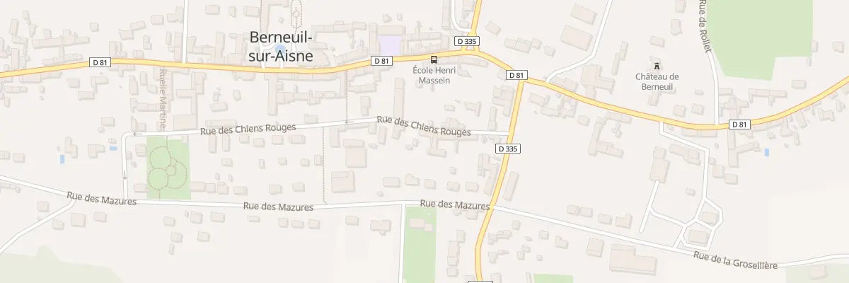 Plan du 5 Rue des Chiens Rouges à Berneuil-sur-Aisne