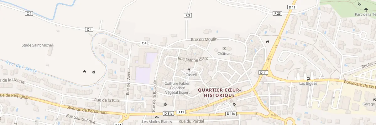 Plan du 7 Rue Jeanne d’Arc à Canet-en-Roussillon