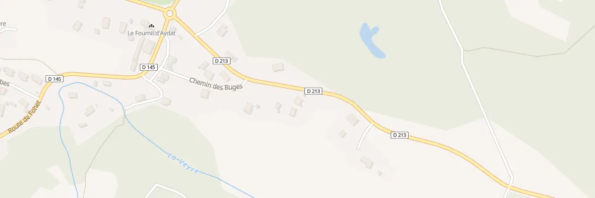 Plan du 18 Rte de Ponteix Rouillas Bas à Aydat