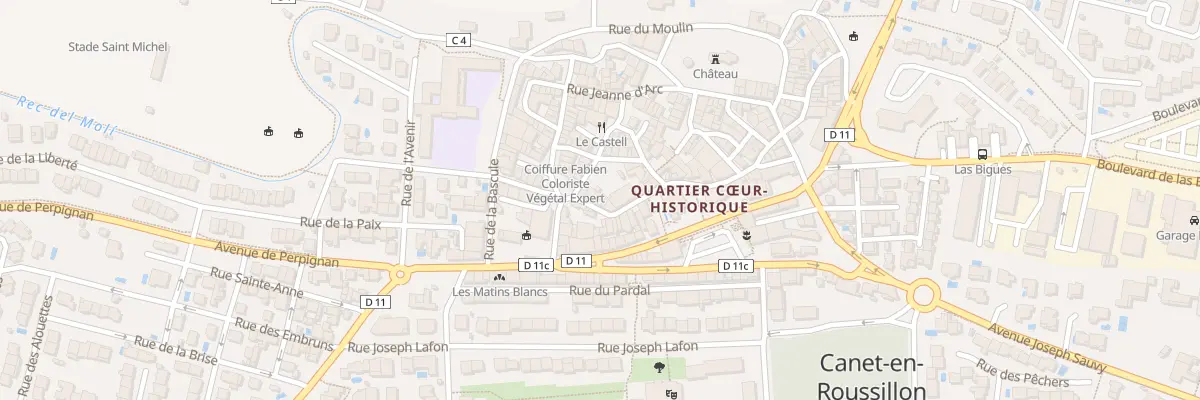 Plan du 20 Rue de l’Hôtel de Ville à Canet-en-Roussillon