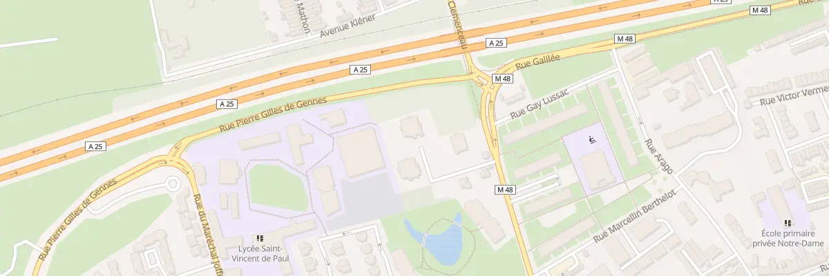 Plan du 505 Rue Georges Clemenceau à Loos