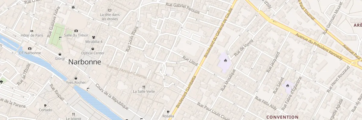Plan du 4 Rue Brissot à Narbonne