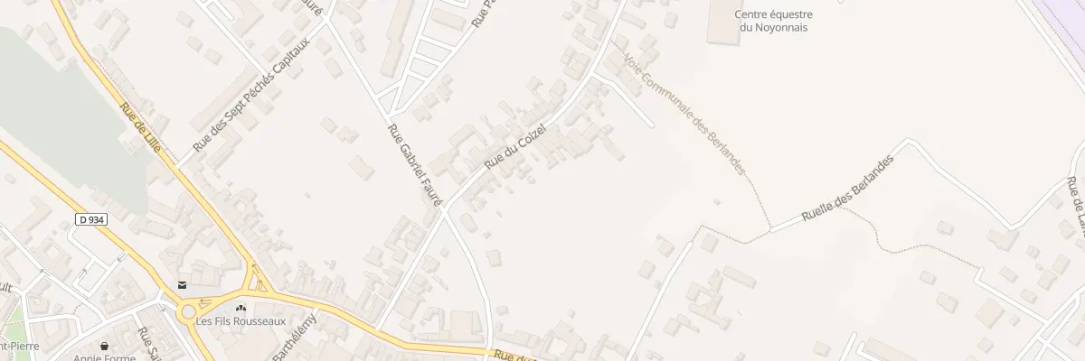 Plan du 194 Rue du Coizel à Noyon