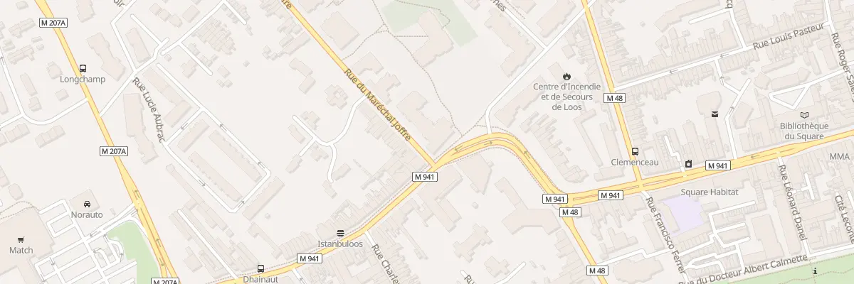 Plan du 2 Rue du Maréchal Joffre à Loos