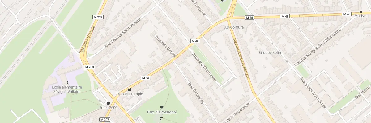 Plan du 48 Rue Anatole France Lomme à Lille