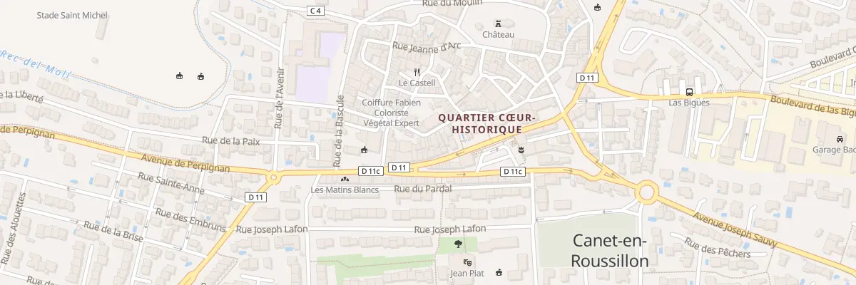 Plan du 9 Rue de l’Hôtel de Ville à Canet-en-Roussillon