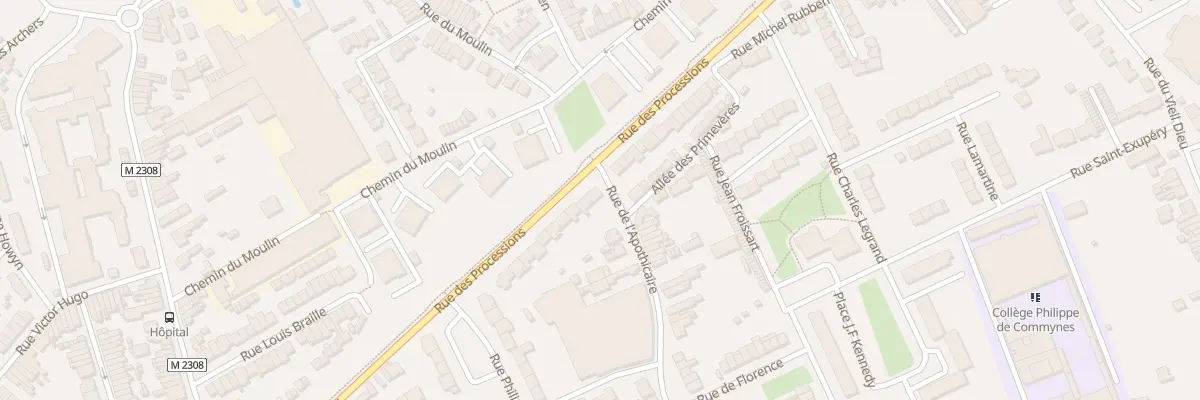 Plan du 113 Rue des Processions à Comines