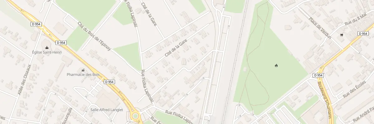 Plan du 195 Cite de la Gare à Libercourt