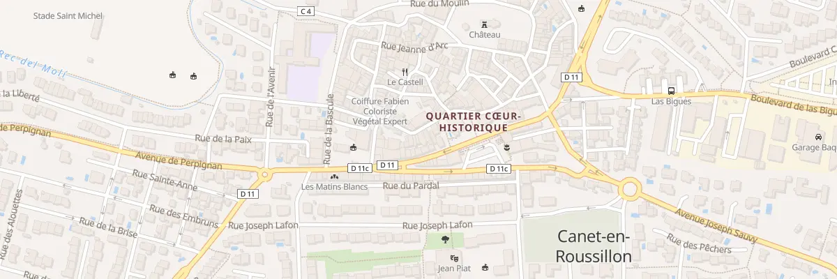 Plan du 7 Rue de l’Hôtel de Ville à Canet-en-Roussillon