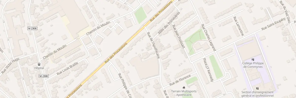 Plan du 2B Rue de l’Apothicaire à Comines