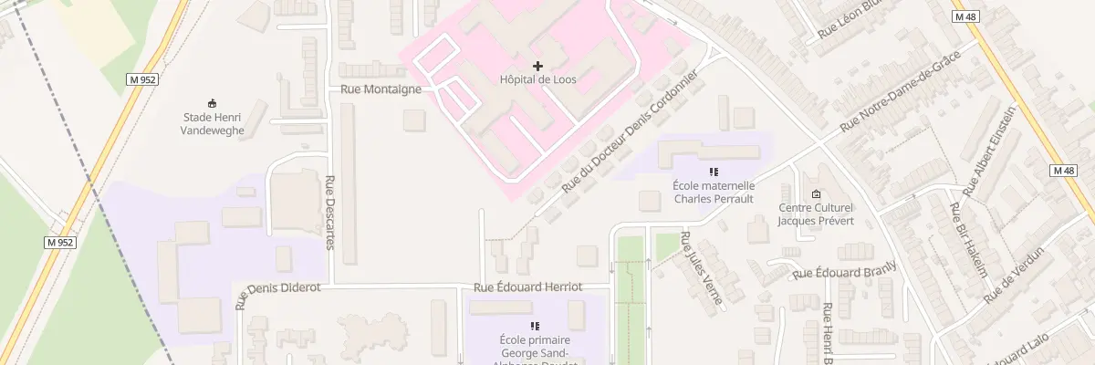 Plan du 28 Rue Doct Denis Cordonnier à Loos