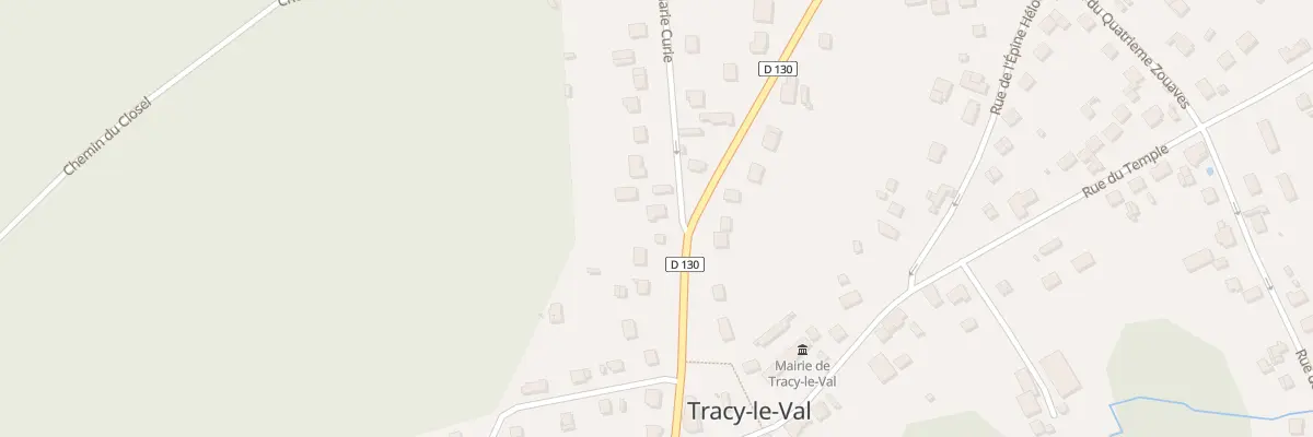 Plan du 1 Rue Pierre et Marie Curie à Tracy-le-Val