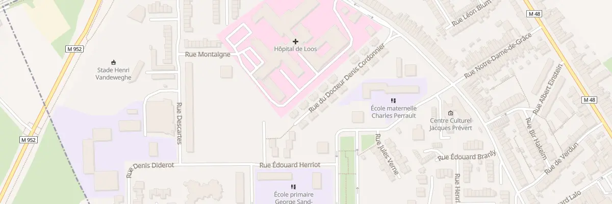 Plan du 26 Rue Doct Denis Cordonnier à Loos
