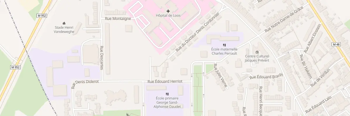 Plan du 29 Rue Doct Denis Cordonnier à Loos